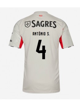 Benfica Antonio Silva #4 Replika Borta Kläder 2025-26 Kortärmad